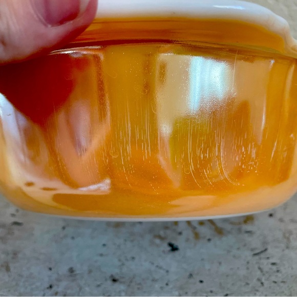 Fire-King Peach Lustre 1.5 Qt. Baking Dish - Picture 6 of 8